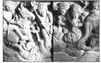 Gambar 2.14 Salah satu relief Ramayana di candi
