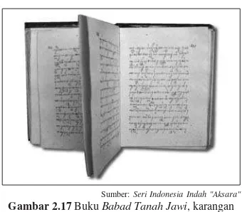 Gambar 2.17 Buku Babad Tanah Jawi, karangan