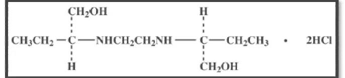 Gambar 2.6. Struktur formula etambutol 
