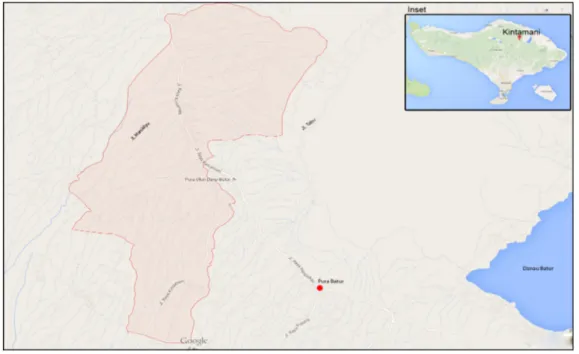Gambar 1. Peta kawasan Kintamani.