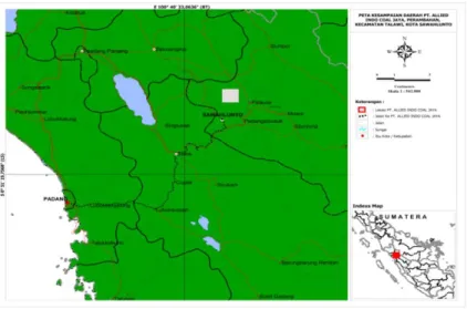 Gambar 2.1 Peta Kesampaian Daerah PT.AIC Jaya 