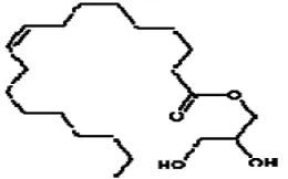 Gambar 1. Rumus struktur gliserol monooleat  