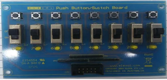 Tabel 1. Konfigurasi push button dan switch geser 