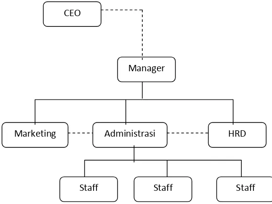 Gambar 4.1 Bagan Struktur Organisasi 