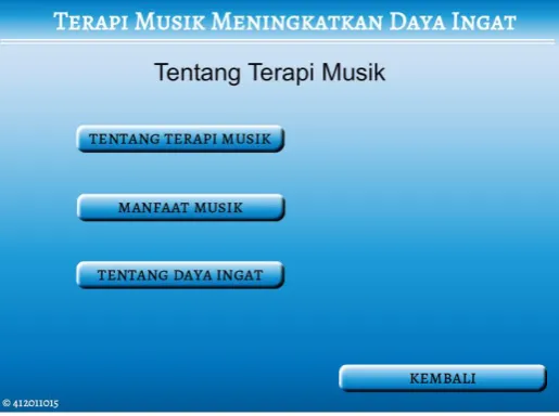 Gambar 9. Tampilan halaman terapi musik 