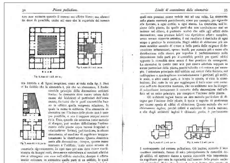Fig. 4 – Doppia pagina del volume di Avili, palazzi e villeRCHIMEDE SACCHI, Le abitazioni