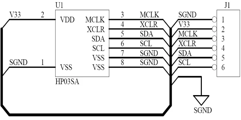 Gambar 2.2 Skematik Sensor HP03 