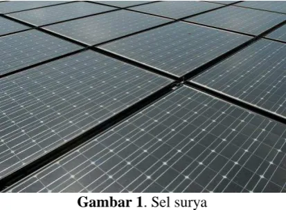Gambar 1. Sel surya 