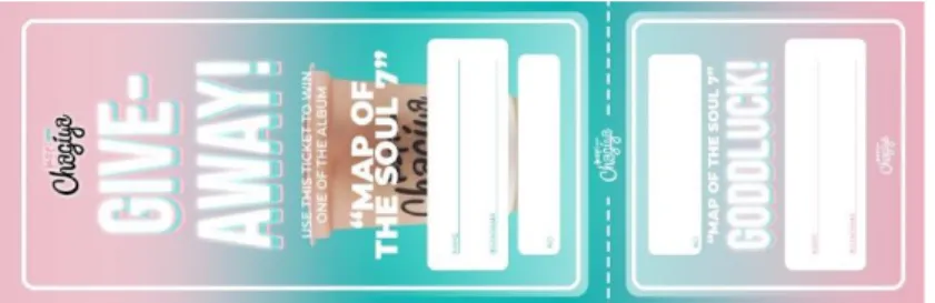 Gambar 3.3.1.13 Design tiket giveaway 