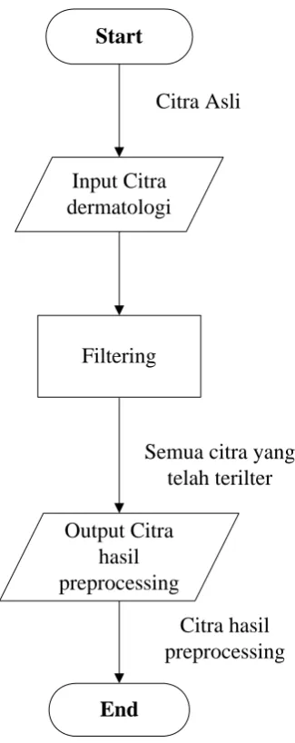 Gambar 3.2 Diagram Alir Proses Preprocessing 