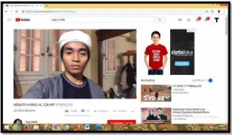 Gambar 4.8: vlog kenapa harus Al-Azhar?