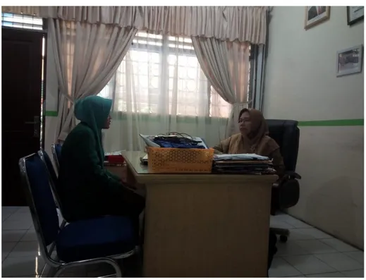 Gambar Wawancara dengan Kepala Madrasah Aliyah Negri 1 Medan 