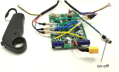Gambar 3. ESC (Electronic Speed Controller) dan Remote Control 