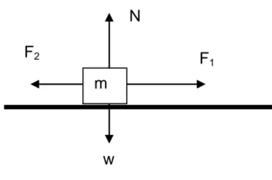 Gambar 1.2 contoh Hukum Newton II 