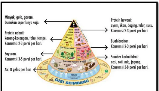 Gambar 11Tingkatan dalam Piramida Makanan  2.  Zat Gizi Makanan 