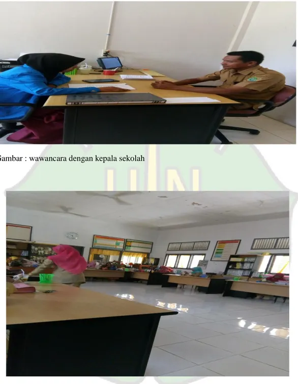 Gambar : kegiatan dalam ruang guru 