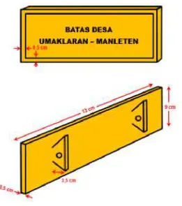 Gambar 12.  Plak, terbuat dari kuningan 