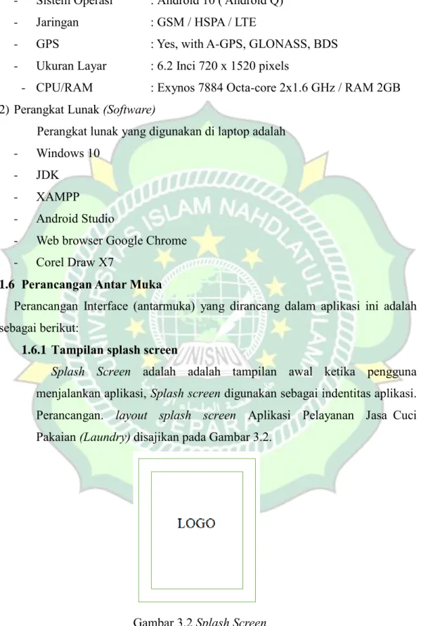 Gambar 3.2 Splash Screen 