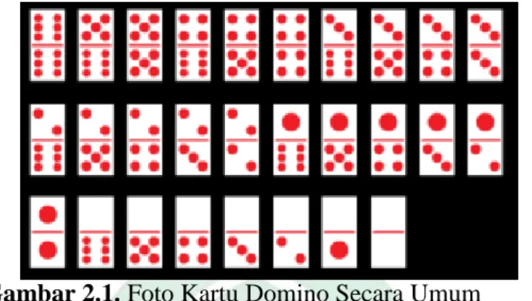 Gambar 2.1. Foto Kartu Domino Secara Umum 
