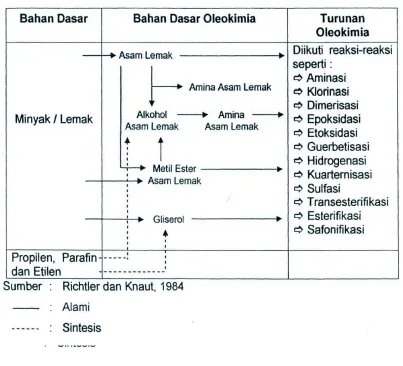 Tabel 2.3 Diagram Alur Oleokimia 
