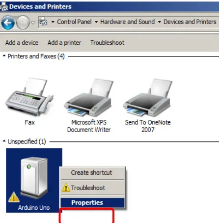 Gambar 2-8 Program Control Panel dan memilih View device and printers