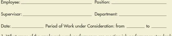 FIGURE 9–7Appraisal-Coaching 