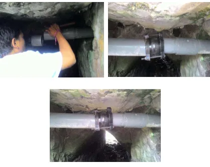 Gambar 2 Berkoordinasi dengan Bapak I Wayan Pondok teknis perbaikan pipa yang bocor 