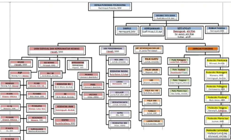 Gambar 2. Kelembagaan dan Struktur Organisasi 