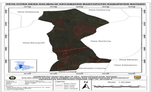 Gambar  6. Peta Desa Kalibalik  kecamatan  Banyuputih  Kabupaten  Batang 