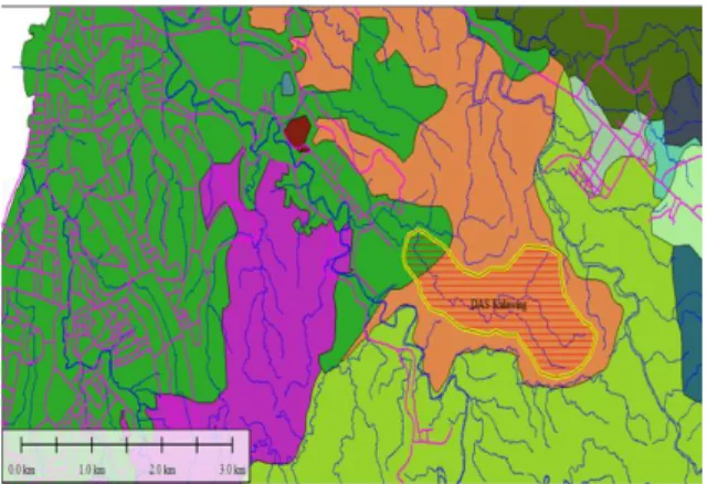 Gambar 2. Gambar DAS Kalawing  Sumber: Global Mapper, Data GIS BWSS-I 