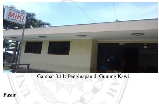 Gambar 3.11: Penginapan di Gunung Kawi 