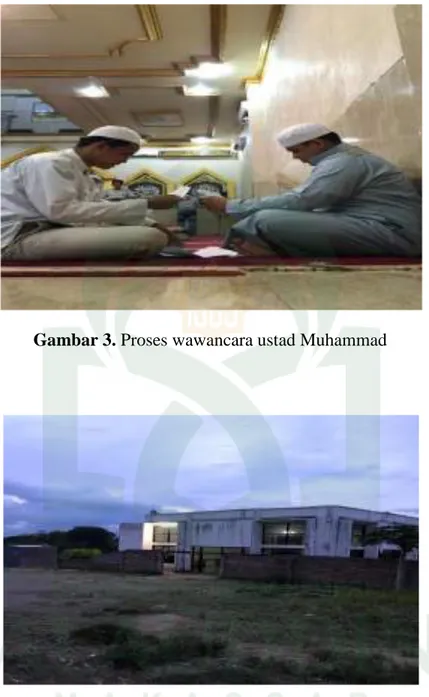 Gambar 3. Proses wawancara ustad Muhammad 