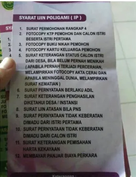 Gambar 4: Syarat Izin Poligami Pegadilan Agama Kab. Semarang 