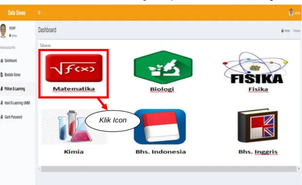 Gambar 5.  Menu Pilihan Soal IPA Side Bar Menu 