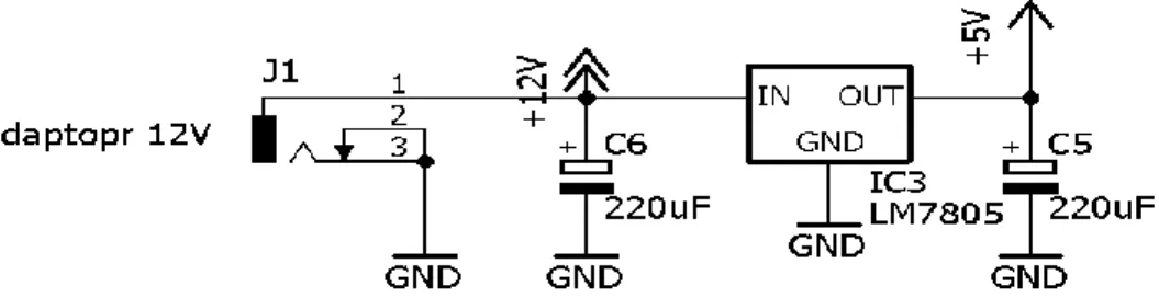 Gambar 3.2 Rangkaian Power Supply   