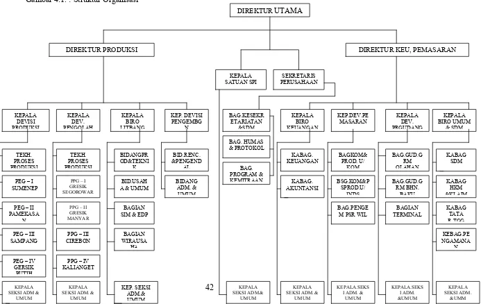 Gambar 4.1. : Struktur Organisasi 