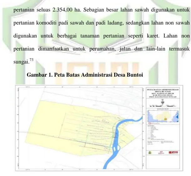 Gambar 1. Peta Batas Administrasi Desa Buntoi