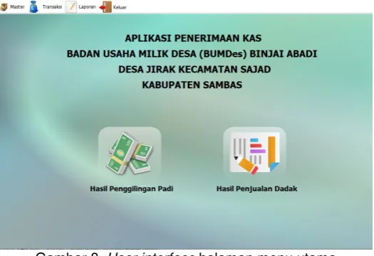 Gambar 6. ERD penerimaan kas masuk 