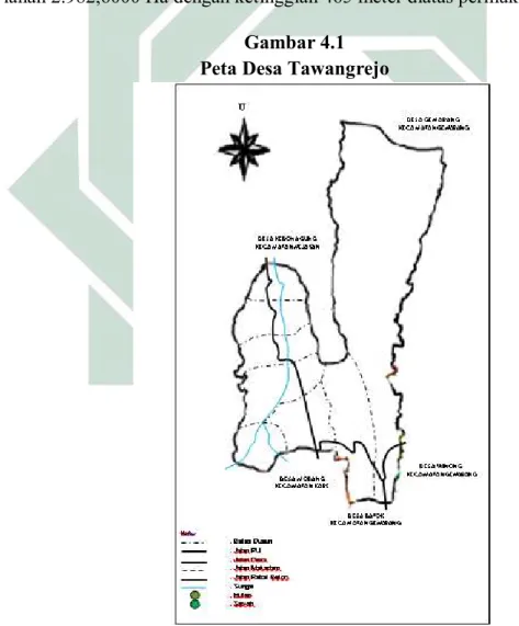 Gambar 4.1  Peta Desa Tawangrejo