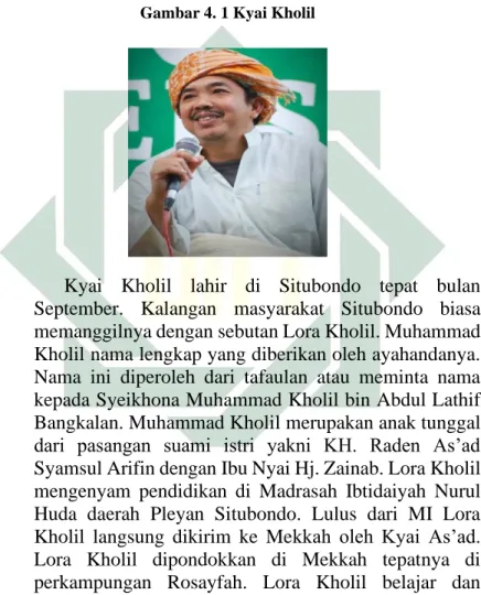 Gambar 4. 1 Kyai Kholil 