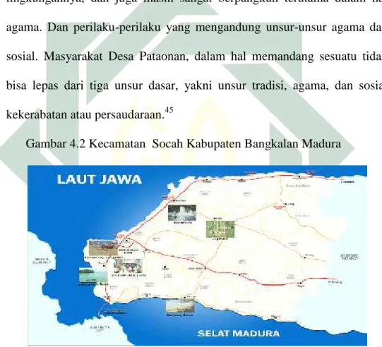 Gambar 4.2 Kecamatan  Socah Kabupaten Bangkalan Madura