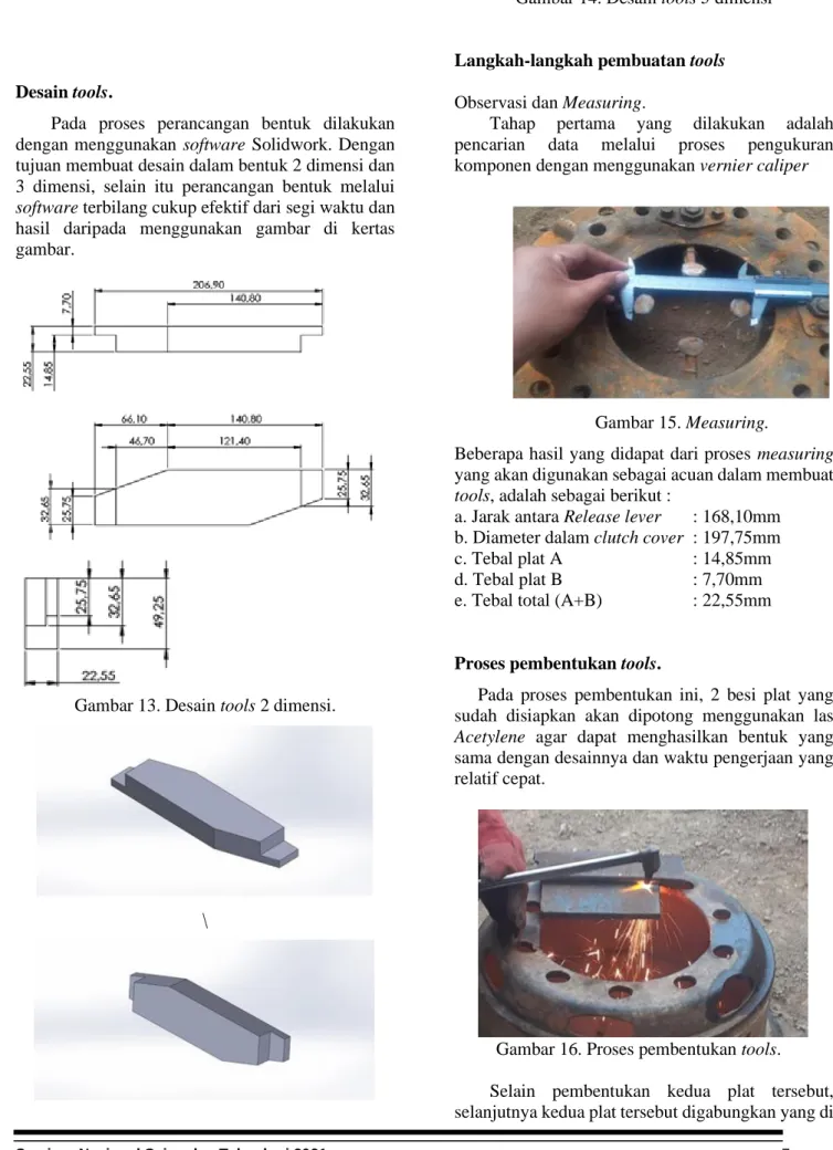 Gambar 13. Desain tools 2 dimensi. 