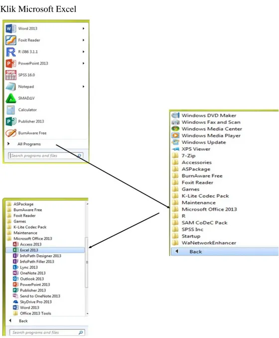 Gambar 4.1 Tampilan pengaktifan Microsoft excel 
