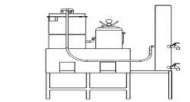 Gambar 2. Desain alat destilasi (steaam distillation) 