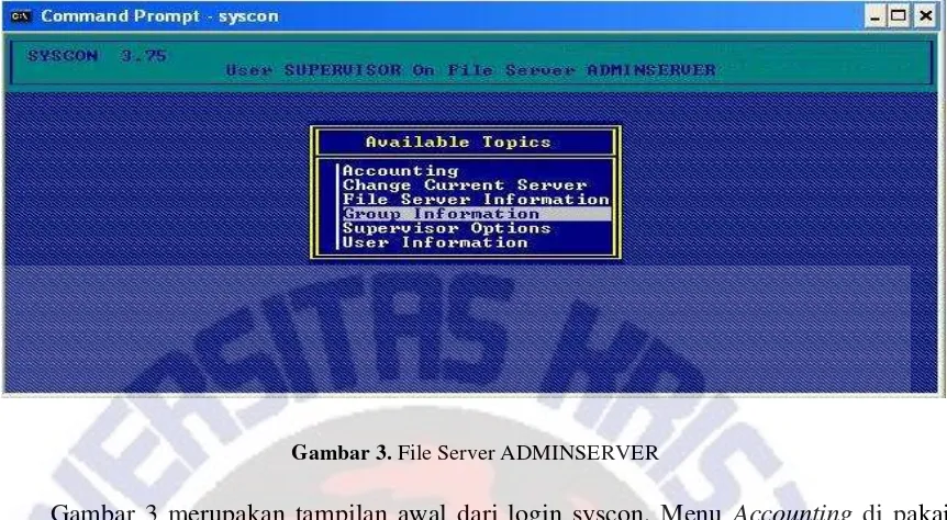 Gambar 3. File Server ADMINSERVER 
