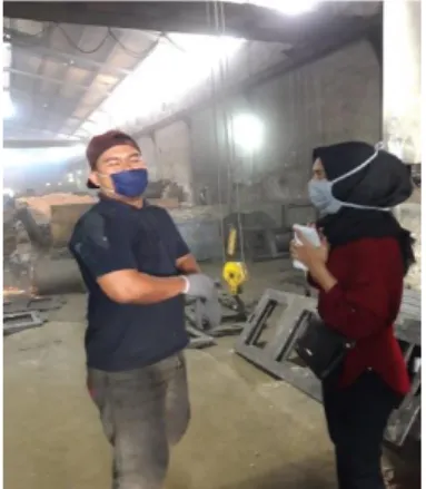 Gambar 3. Wawancara karyawan  