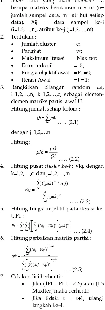 Tabel 2.4 menujukkan matriks confusion 