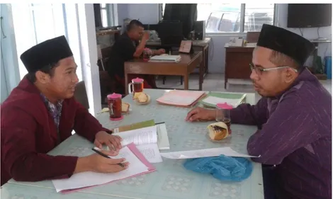 Foto Wawancara dengan Ustadz Ghufron selaku Guru Mata  Pelajaran Akhlak 