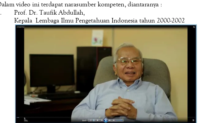 Gambar 3.15. Narasumber-1 Prof. Dr. Taufik Abdullah 
