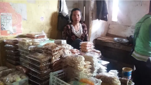 Gambar 9: Pedagang rempah-rempah pasar petepamus Makassar 